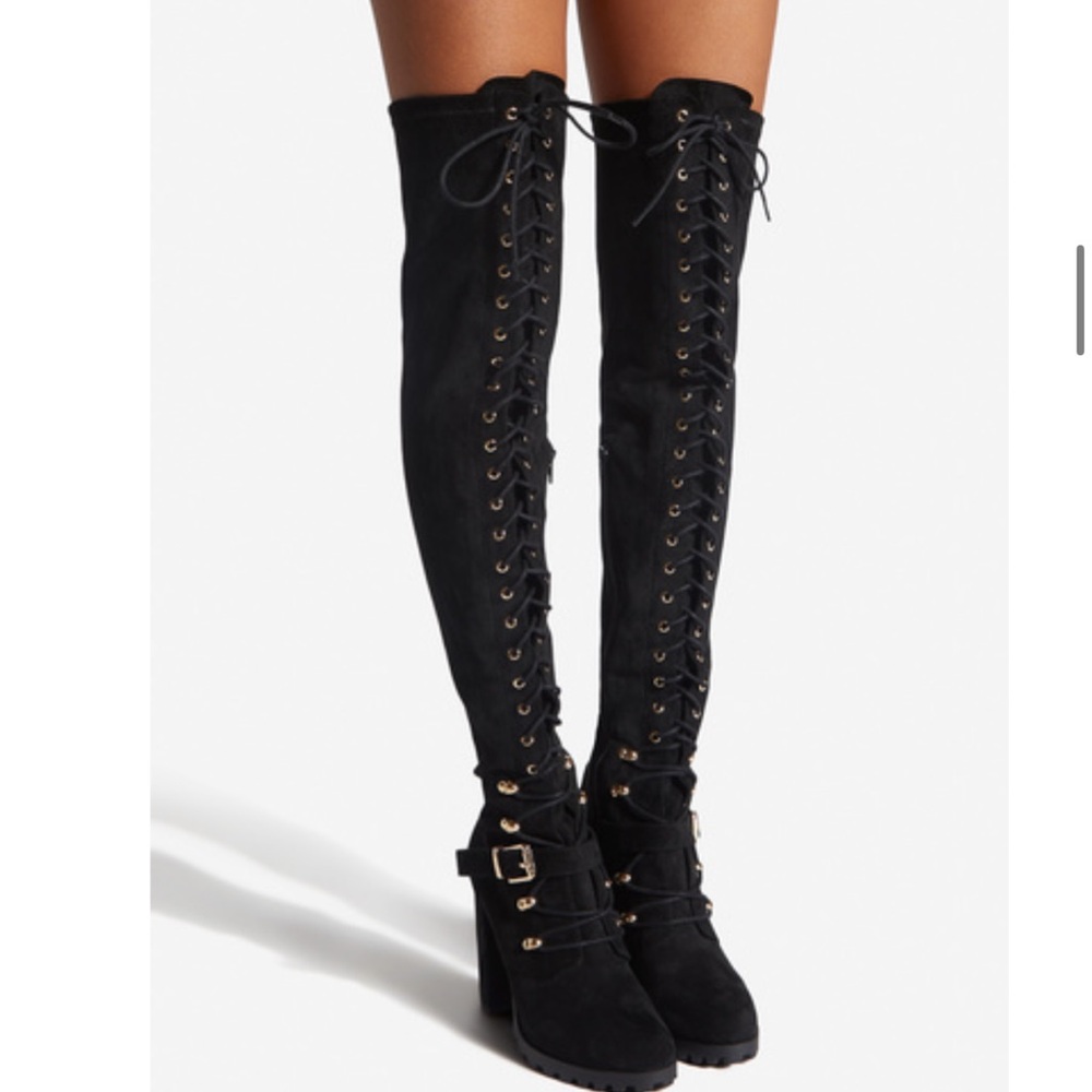 DENEISHA TALL LACE-UP BOOT